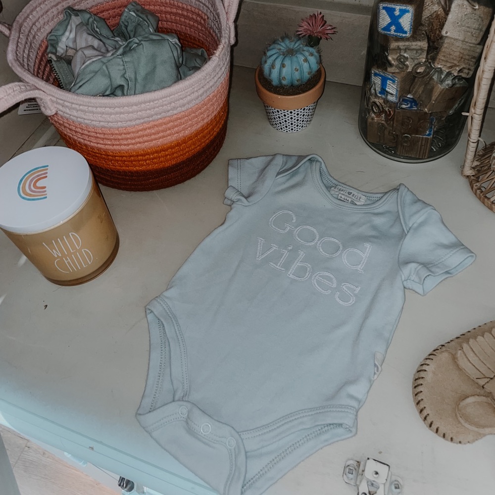 Hipster Baby Good Vibes Onesie